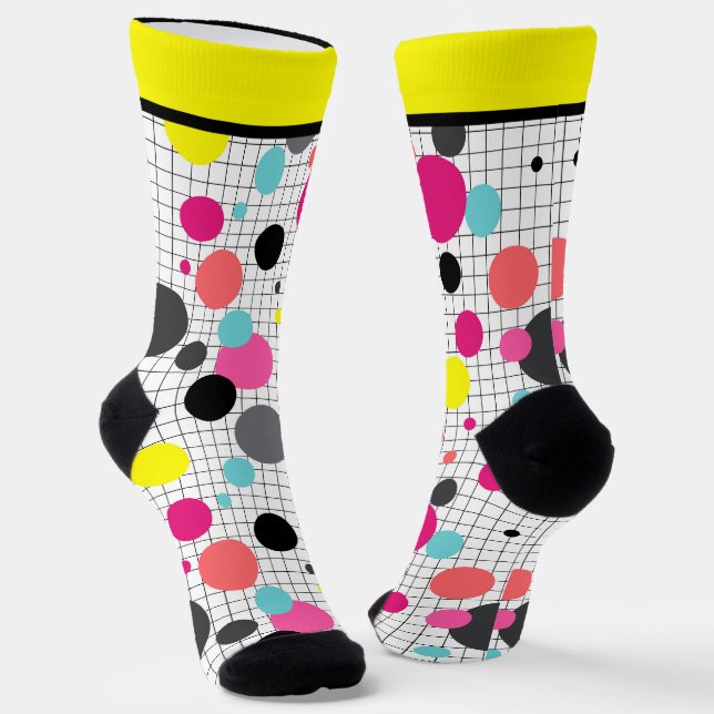 Chaussette Chaussettes pois Memphis (Angulaire)