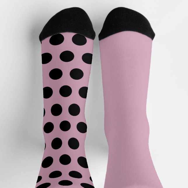 Chaussette Chaussettes Polka Dot Mal Correspondantes (Rose et (Haut)