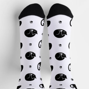 Chaussette Chaussettes pour équipage motif chats carrelés – D