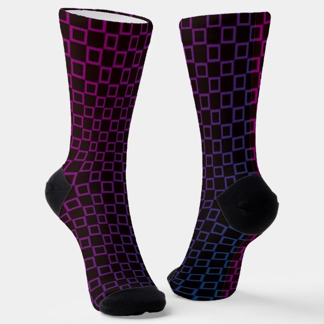 Chaussette Chaussettes pour femmes au design classique violet (Angulaire)