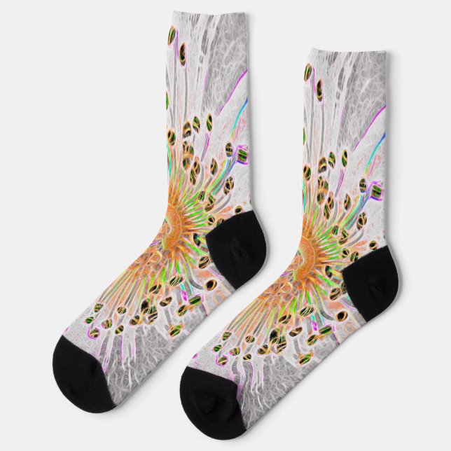 Chaussette Chaussettes pour femmes avec design Pastel Abstrai (Gauche)