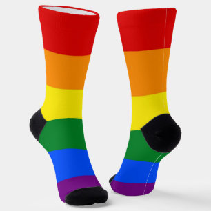 Chaussette Chaussettes pour femmes avec drapeau arc-en-ciel