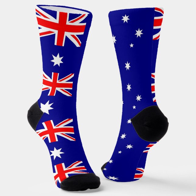 Chaussette Chaussettes pour femmes avec drapeau d'Australie (Angulaire)