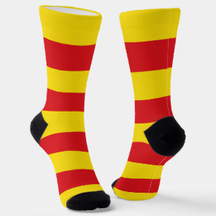 Chaussette Chaussettes pour femmes avec drapeau de Catalogne