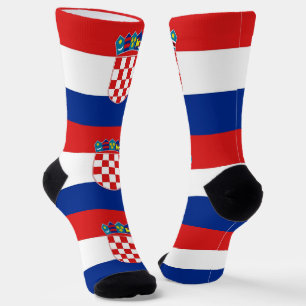 Chaussette Chaussettes pour femmes avec le drapeau de Croatie