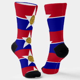 Chaussette Chaussettes pour femmes avec le drapeau de Dallas,