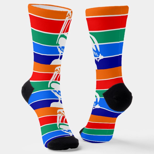 Chaussette Chaussettes pour femmes avec le drapeau de Kent, A (Angulaire)