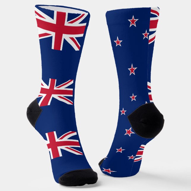 Chaussette Chaussettes pour femmes avec le drapeau de la Nouv (Angulaire)