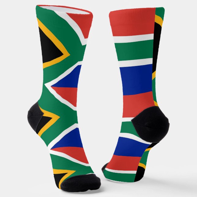 Chaussette Chaussettes pour femmes avec le drapeau de l'Afriq (Angulaire)