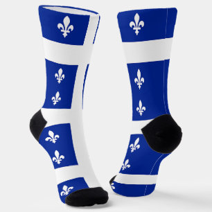 Chaussette Chaussettes pour femmes avec le drapeau du Québec,