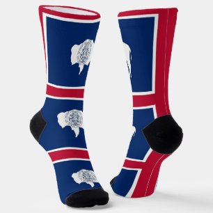 Chaussette Chaussettes pour femmes avec le drapeau du Wyoming
