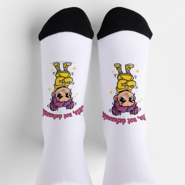 Chaussette Chaussettes pour femmes mignonnes et pas sans défe (Haut)