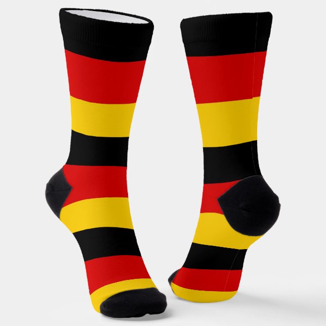 Chaussette Chaussettes pour hommes avec drapeau d'Allemagne (Angulaire)