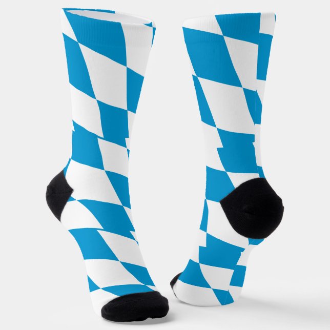 Chaussette Chaussettes pour hommes avec drapeau de Bavière, A (Angulaire)