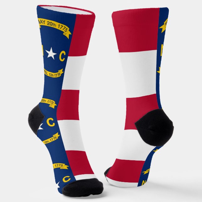 Chaussette Chaussettes pour hommes avec drapeau de Caroline d (Angulaire)