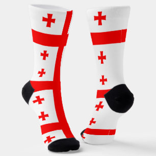 Chaussette Chaussettes pour hommes avec drapeau de Géorgie