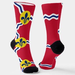 Chaussette Chaussettes pour hommes avec drapeau de St. Louis,