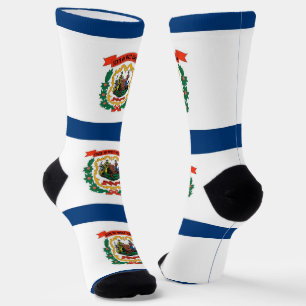 Chaussette Chaussettes pour hommes avec drapeau de Virginie-O