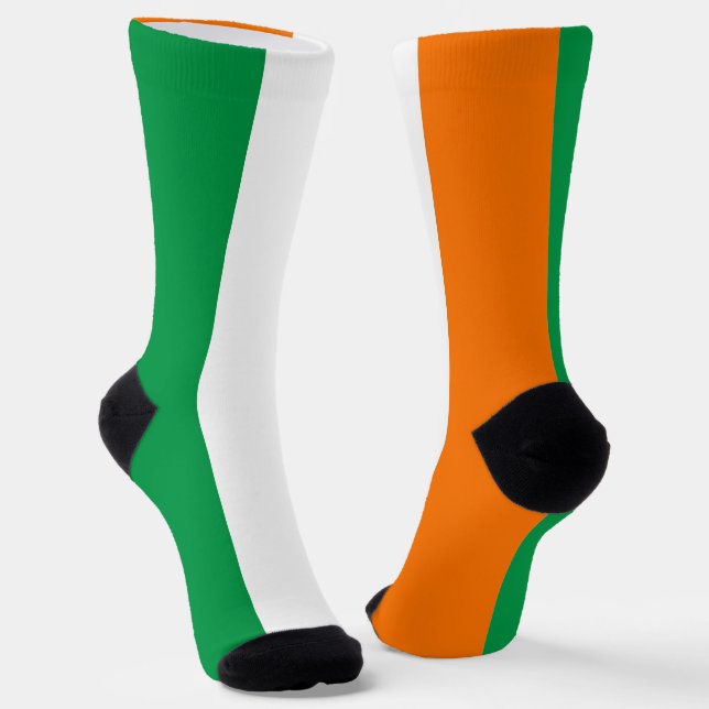 Chaussette Chaussettes pour hommes avec drapeau d'Irlande (Angulaire)