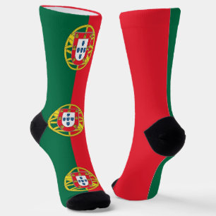 Chaussette Chaussettes pour hommes avec drapeau du Portugal