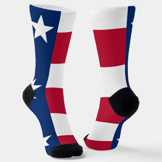 Chaussette Chaussettes pour hommes avec drapeau du Texas, Éta (Angulaire)