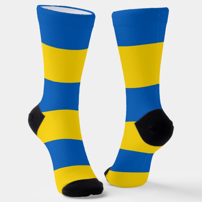 Chaussette Chaussettes pour hommes avec drapeau d'Ukraine (Angulaire)