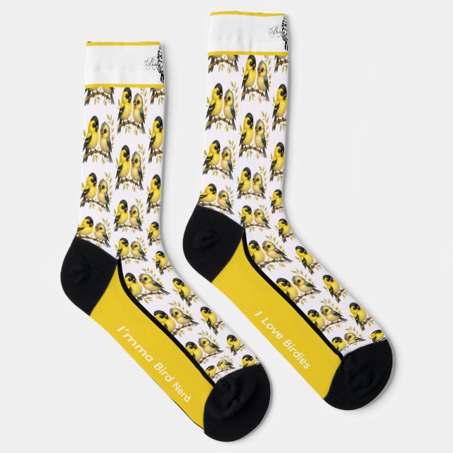 Chaussette Chaussettes pour oiseaux Sunny American Goldfinch (Droite)