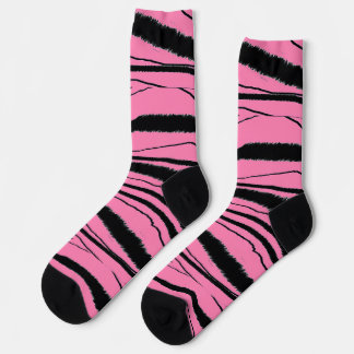 Chaussette Chaussettes Premium Poster de animal rose + noir