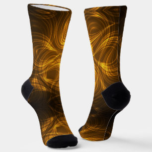 Chaussette Chaussettes présentant un motif abstrait doré et n