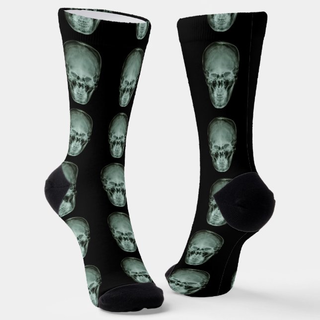 Chaussette Chaussettes radiographiques pour le crâne amusant (Angulaire)