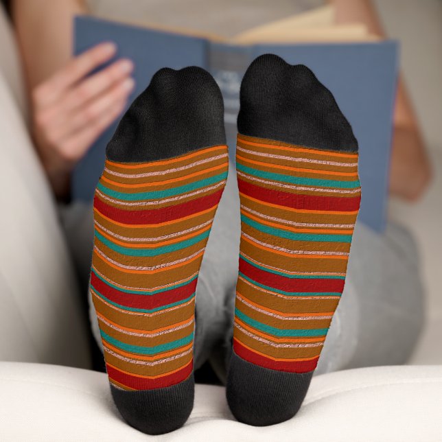 Chaussette Chaussettes rayées décoratives (Fond)