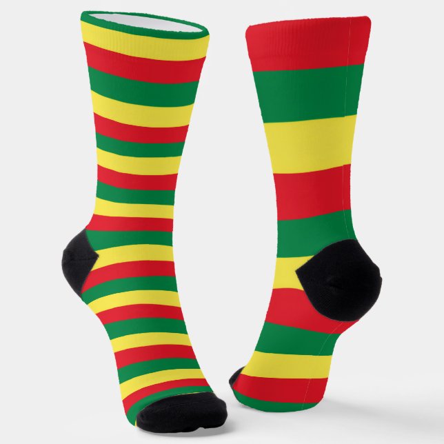 Chaussette Chaussettes Reggae Reggae Rasta Roots (Angulaire)