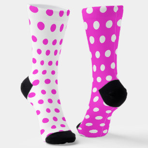 Chaussette Chaussettes roses et blanches à pois - Choisissez 