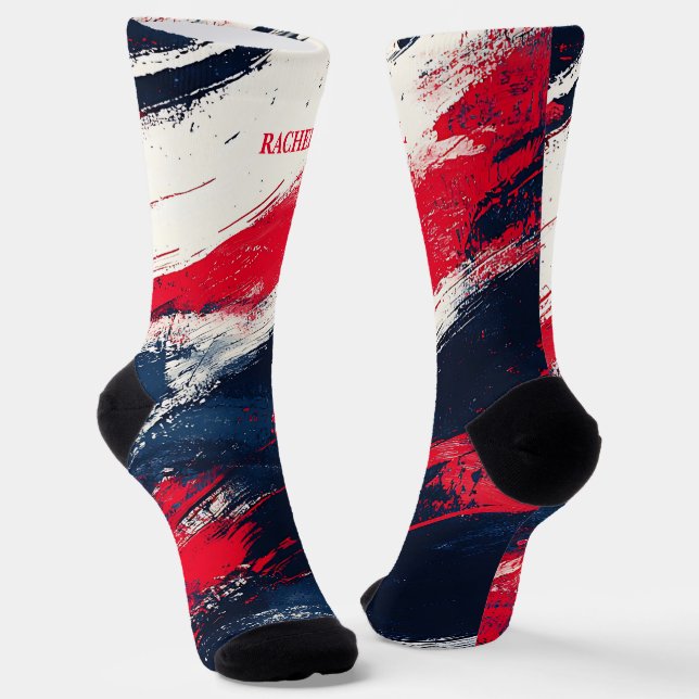 Chaussette Chaussettes Rouges et Bleues du 4 Juillet (Angulaire)