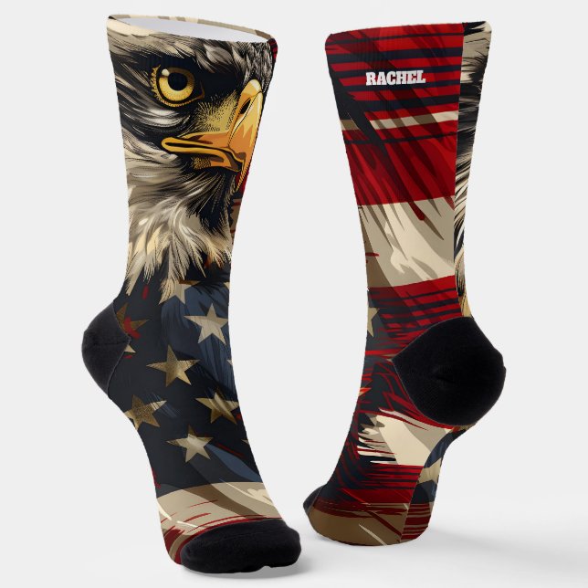 Chaussette Chaussettes Rouges et Bleues du 4 Juillet (Angulaire)