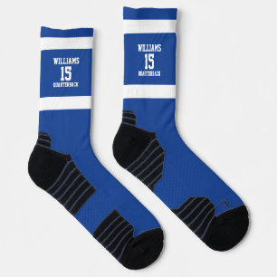 Chaussette Chaussettes Royales Bleues et Blanches pour Joueur