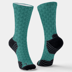Chaussette Chaussettes sarcelle avec manchettes noires