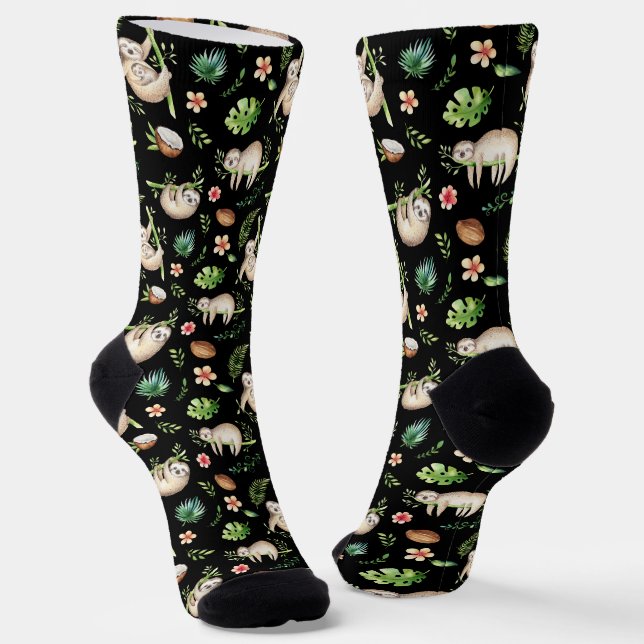 Chaussette Chaussettes Sloths All-Over-Print (Angulaire)