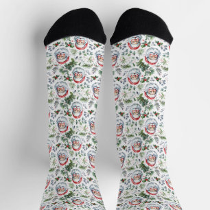 Chaussette Chaussettes Smile Santa Cross