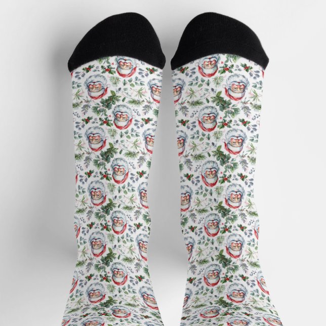 Chaussette Chaussettes Smile Santa Cross (Haut)