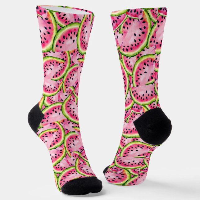 Chaussette Chaussettes surprise de pastèque #2 (Angulaire)