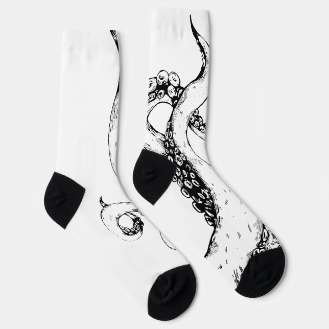 Chaussette chaussettes tentacules de pieuvre (Droite)