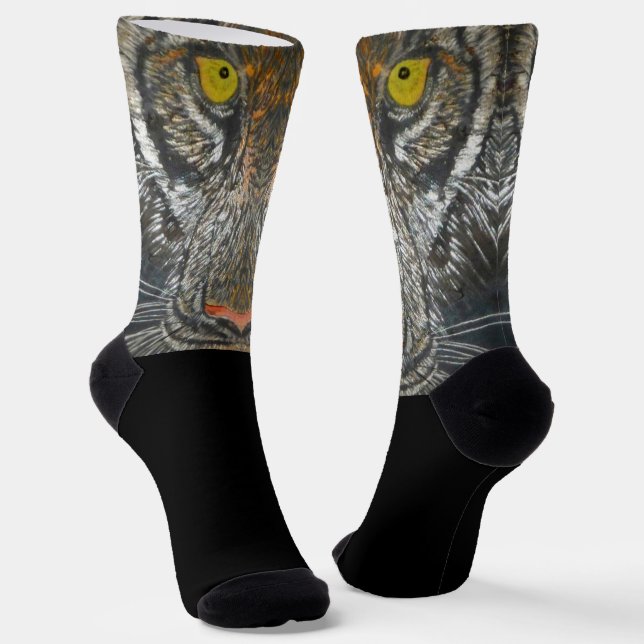 Chaussette Chaussettes - Tête de Tigre (Angulaire)
