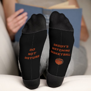 Chaussette Chaussettes texte de basket et de divertissement