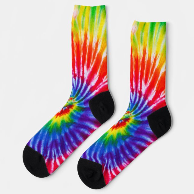 Chaussette Chaussettes Tie Dye Multicolores (Gauche)