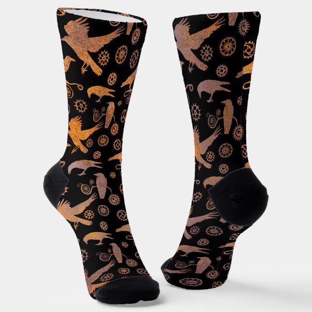 Chaussette Chaussettes vapeur en acier rouillé Crows et engre (Angulaire)