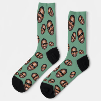 Chaussette Chaussettes vert mousse entièrement personnalisées