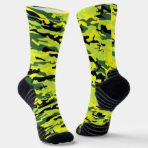 Chaussettes vertes Crazy Camouflage