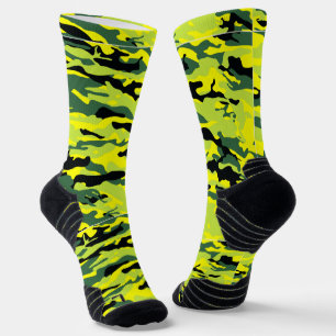 Chaussette Chaussettes vertes Crazy Camouflage