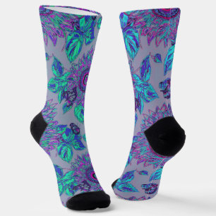 Chaussette Chaussettes vintages à motifs floraux